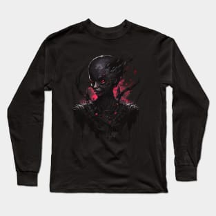 Dark Cyborg Woman Long Sleeve T-Shirt